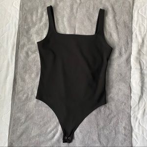 Express Square Neck Bodysuit Black Size S